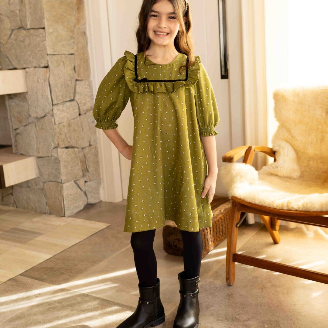 Vestido Flossy Verde Floral