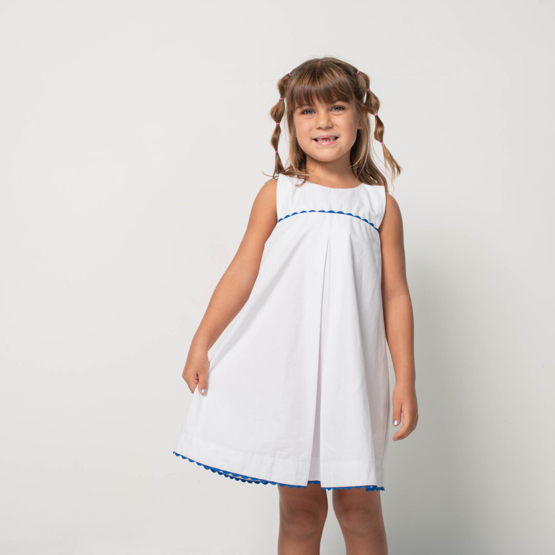 VESTIDO HORTÊNCIA LAÇO AZUL