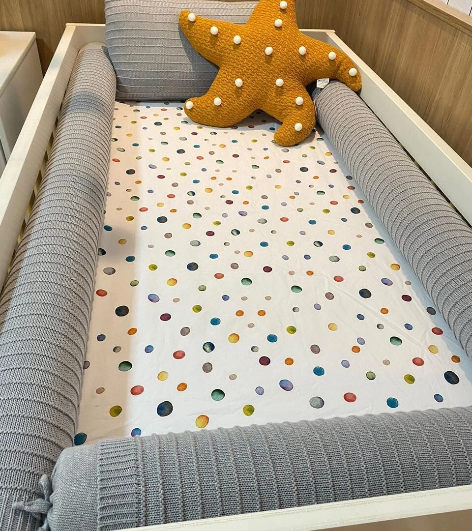 LENÇOL BOLINHAS AQUARELADAS