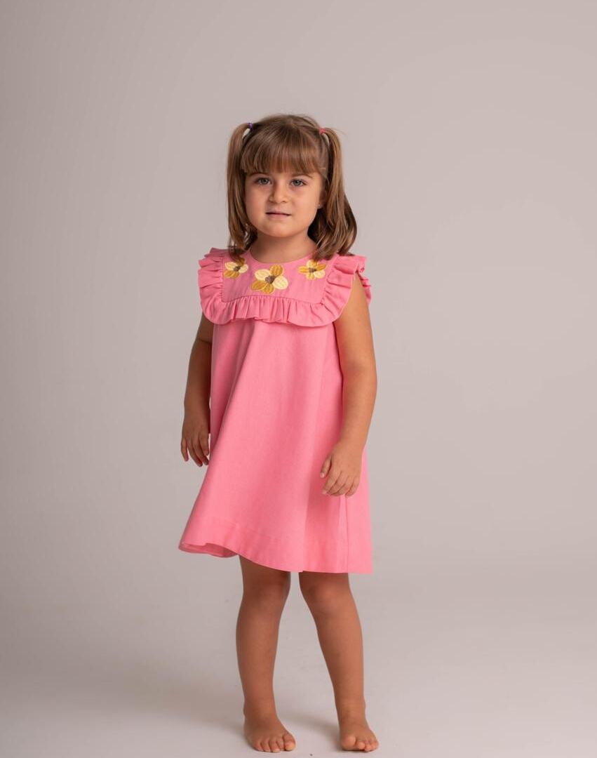 VESTIDO FLOSSY ROSA COLEÇÃO JARDIM