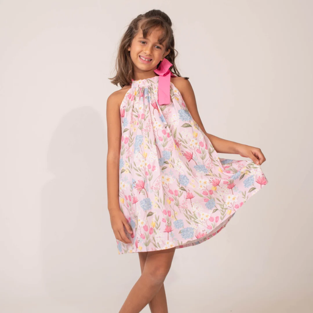 VESTIDO PÁSCOA  LAÇO JARDIM