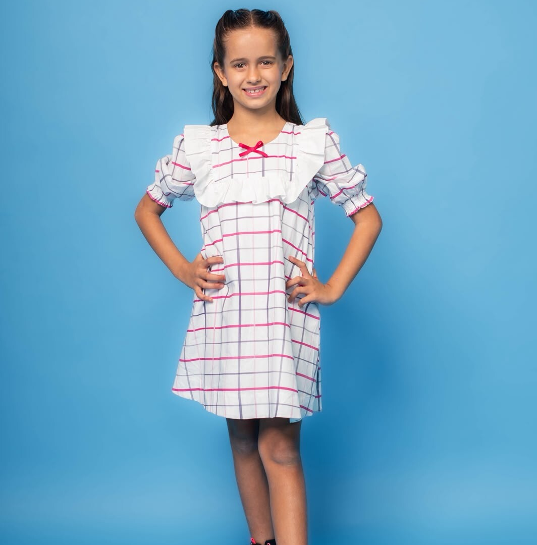 VESTIDO FLOSSY XADREZ COLEÇÃO WINTER WONDERLAND