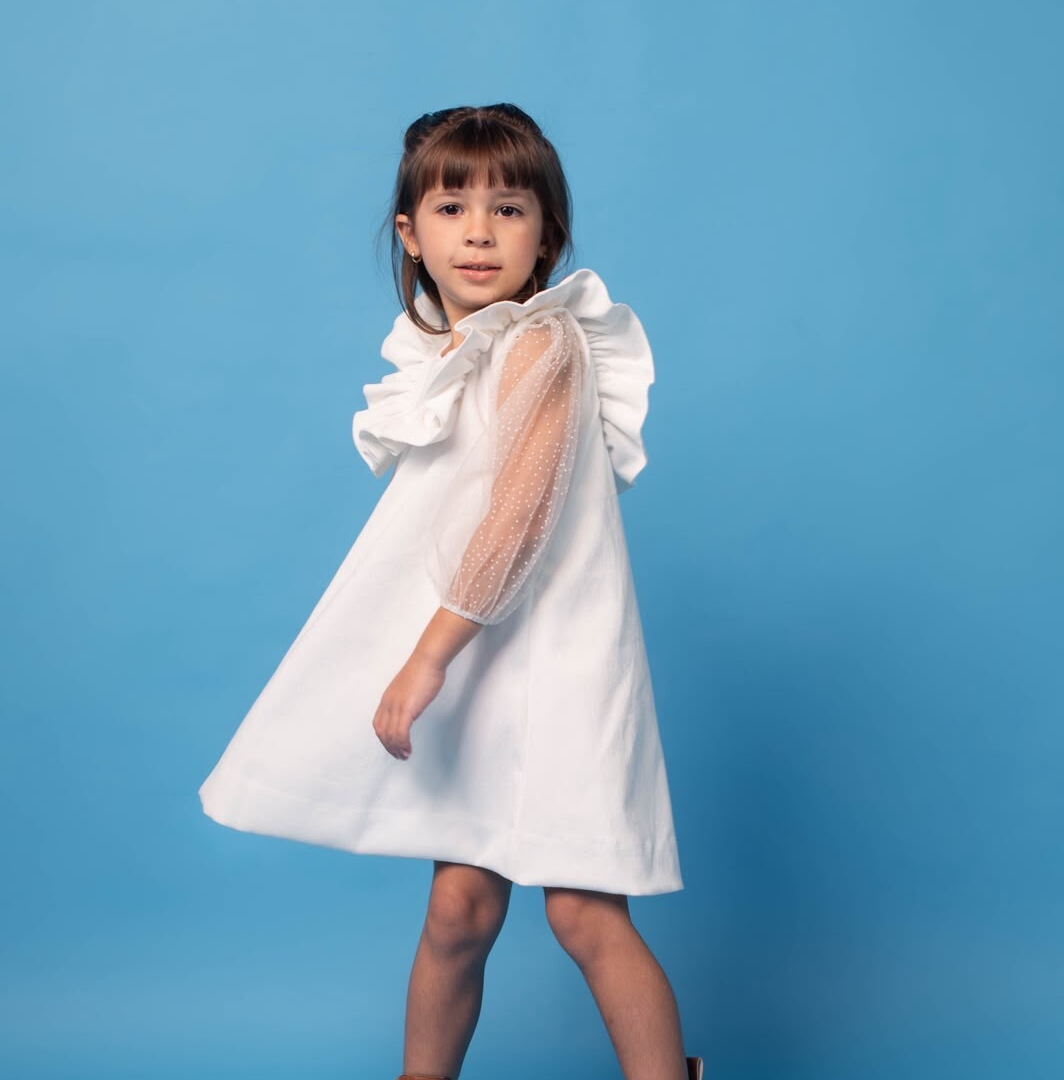 VESTIDO FLOCOS FLOSSY COLEÇÃO WINTER WONDERLAND