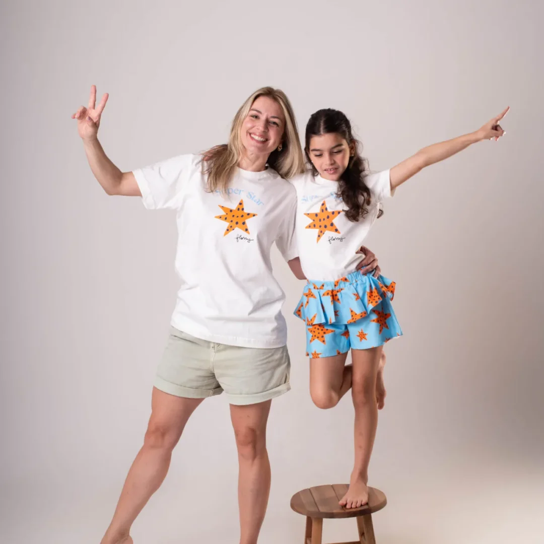 T-SHIRT SUPER STAR  ADULTO - COLEÇÃO PATISSERIE